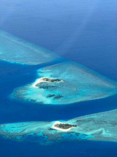 noonu atoll aus dem wasserflugzeug