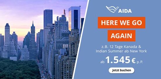 AIDAluna nach Nordamerika New York